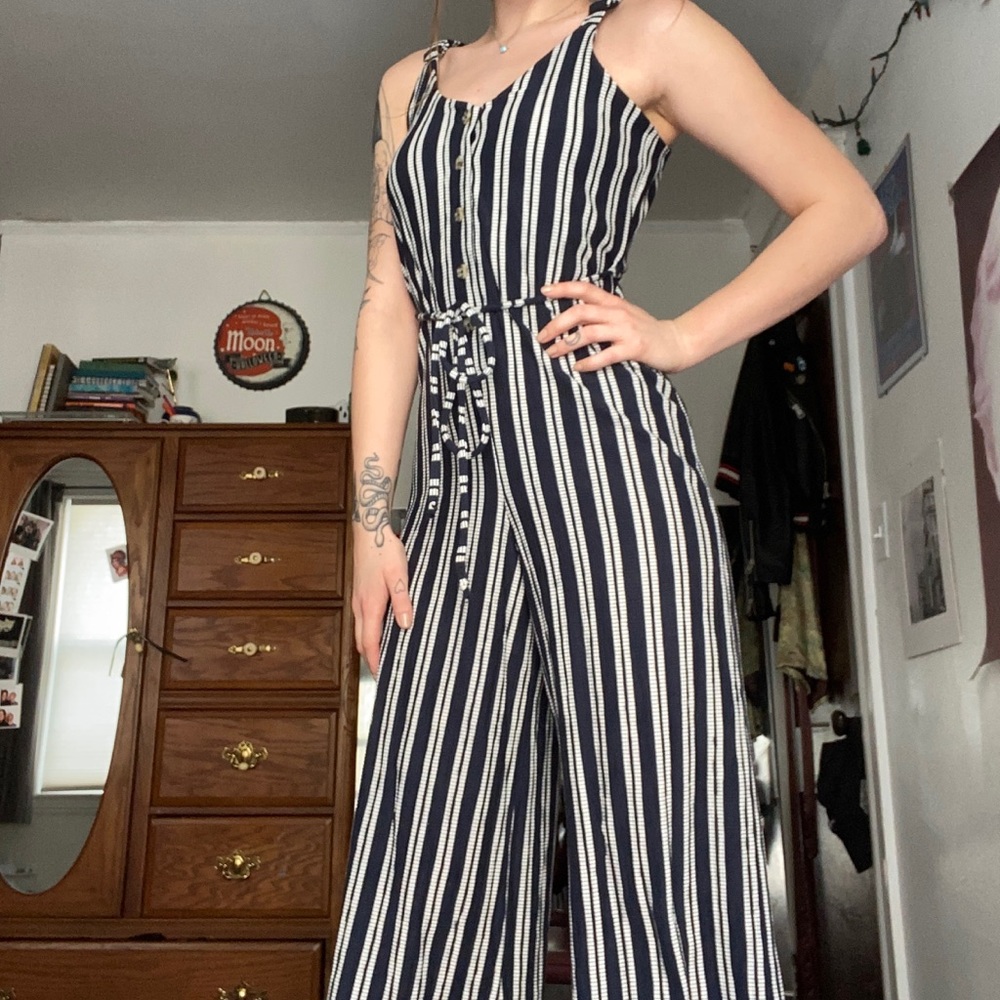 Blue and white Jumpsuit